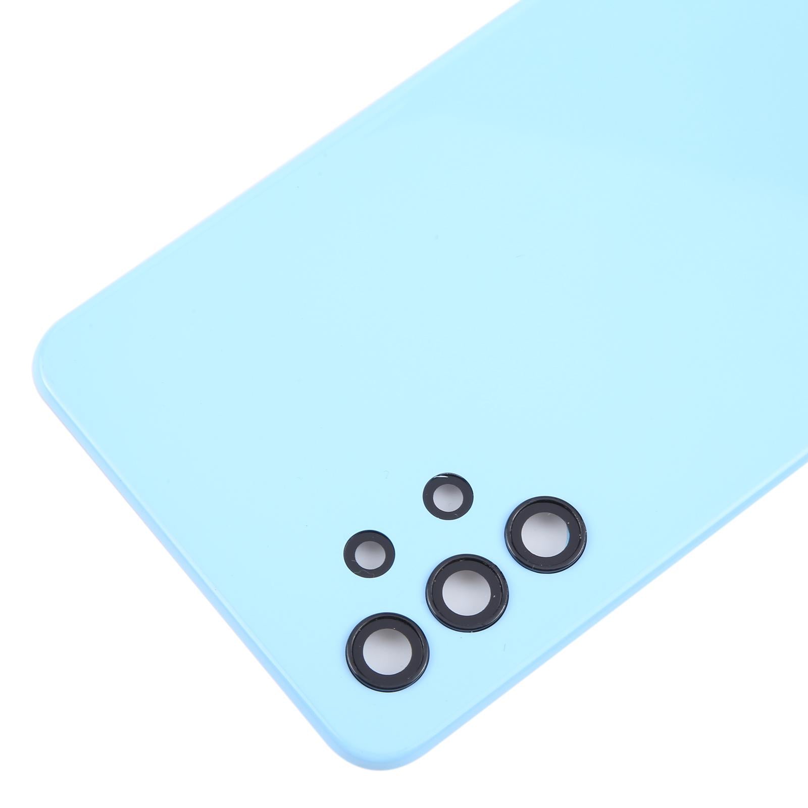 For Samsung Galaxy A32 4G SM-A325F Battery Back Cover with Camera Lens Frame(Blue)