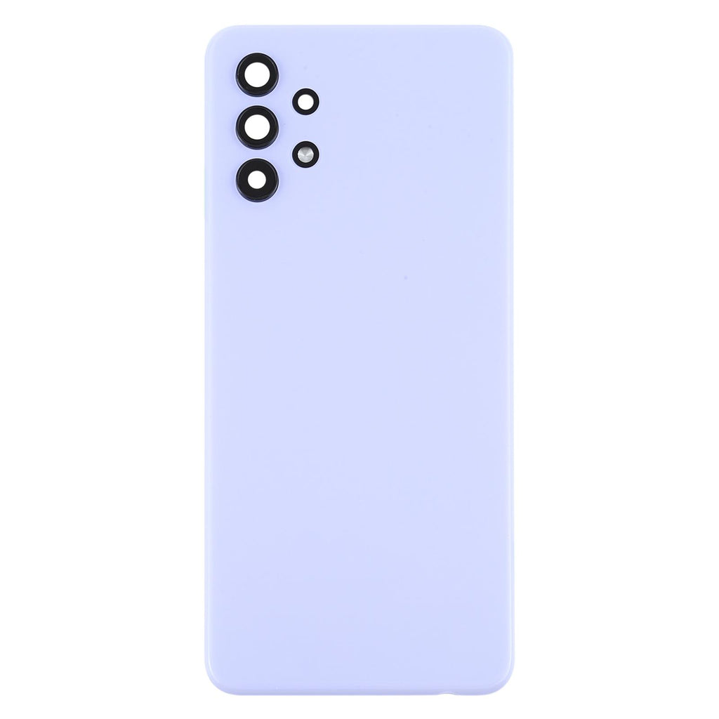 For Samsung Galaxy A32 4G SM-A325F Battery Back Cover with Camera Lens Frame(Purple)