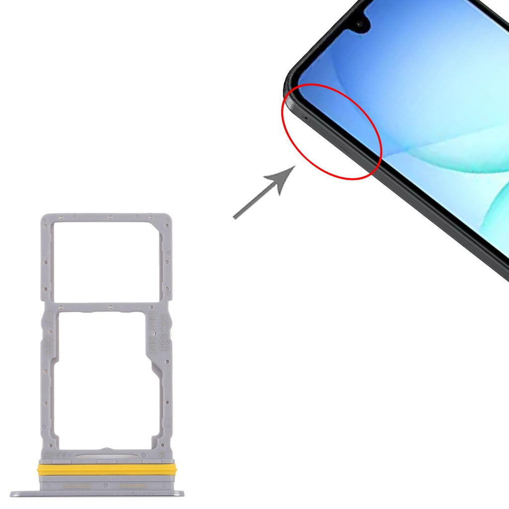 For Samsung Galaxy A17 5G SM-A176B Original SIM + SIM / Micro SD Card Tray (Silver)