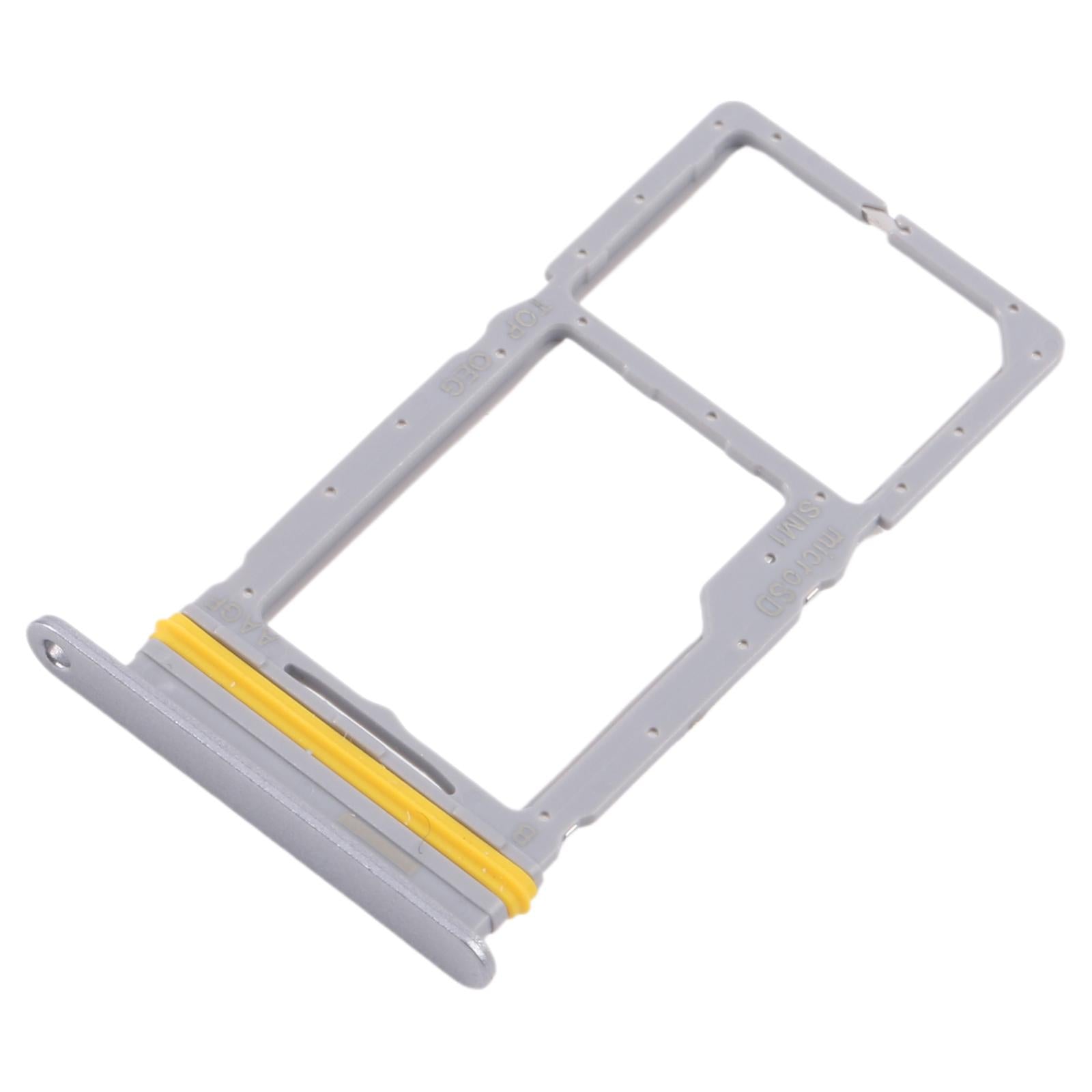 For Samsung Galaxy A17 5G SM-A176U Original SIM + Micro SD Card Tray (Silver)