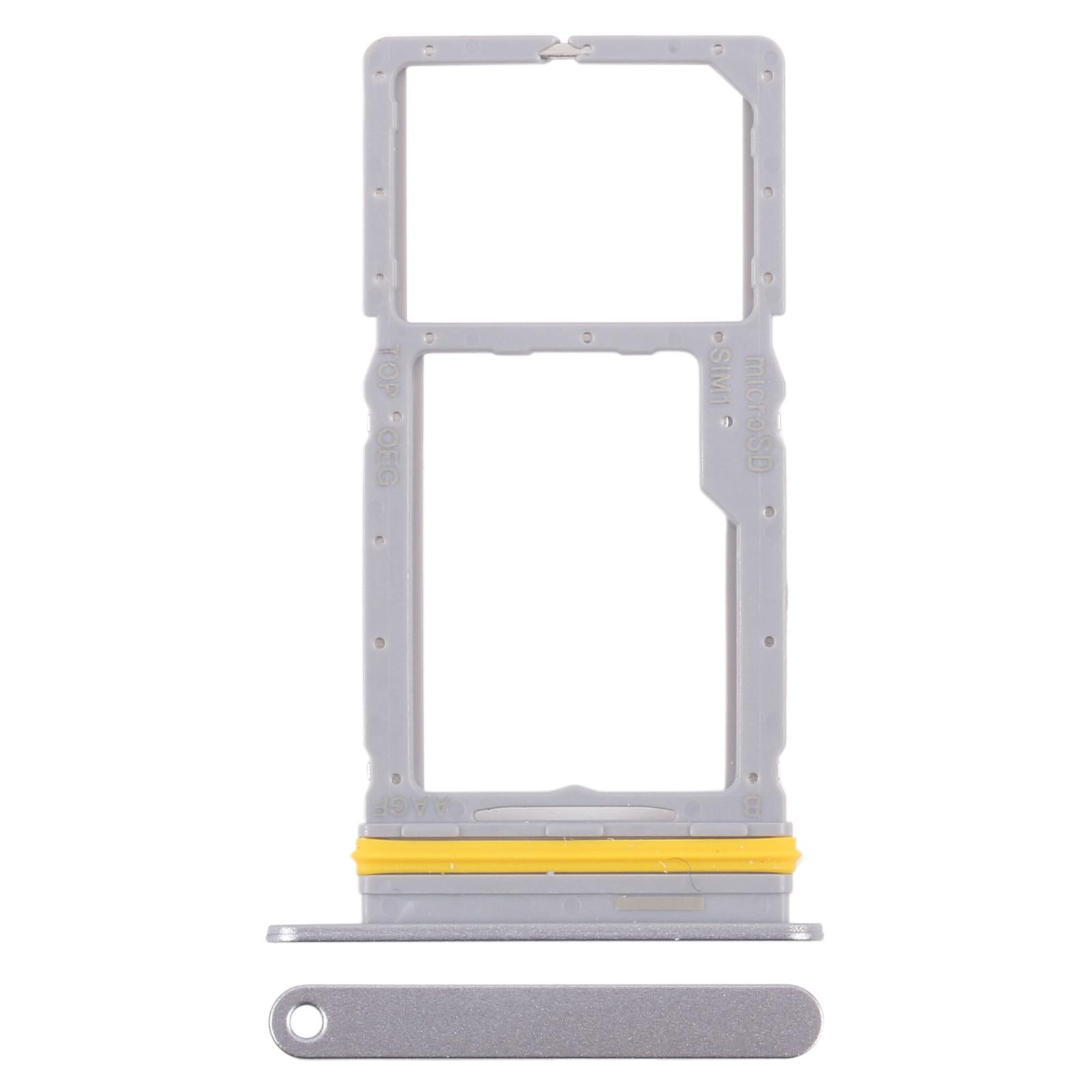 For Samsung Galaxy A17 5G SM-A176U Original SIM + Micro SD Card Tray (Silver)