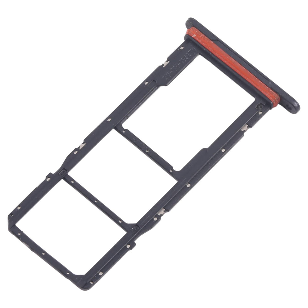 For Samsung Galaxy A07 4G SM-A075F Original 10pcs SIM Card Tray + SIM Card Tray + Micro SD Card Tray (Black)