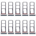 For Samsung Galaxy A07 4G SM-A075F Original 10pcs SIM Card Tray + SIM Card Tray + Micro SD Card Tray (Green)