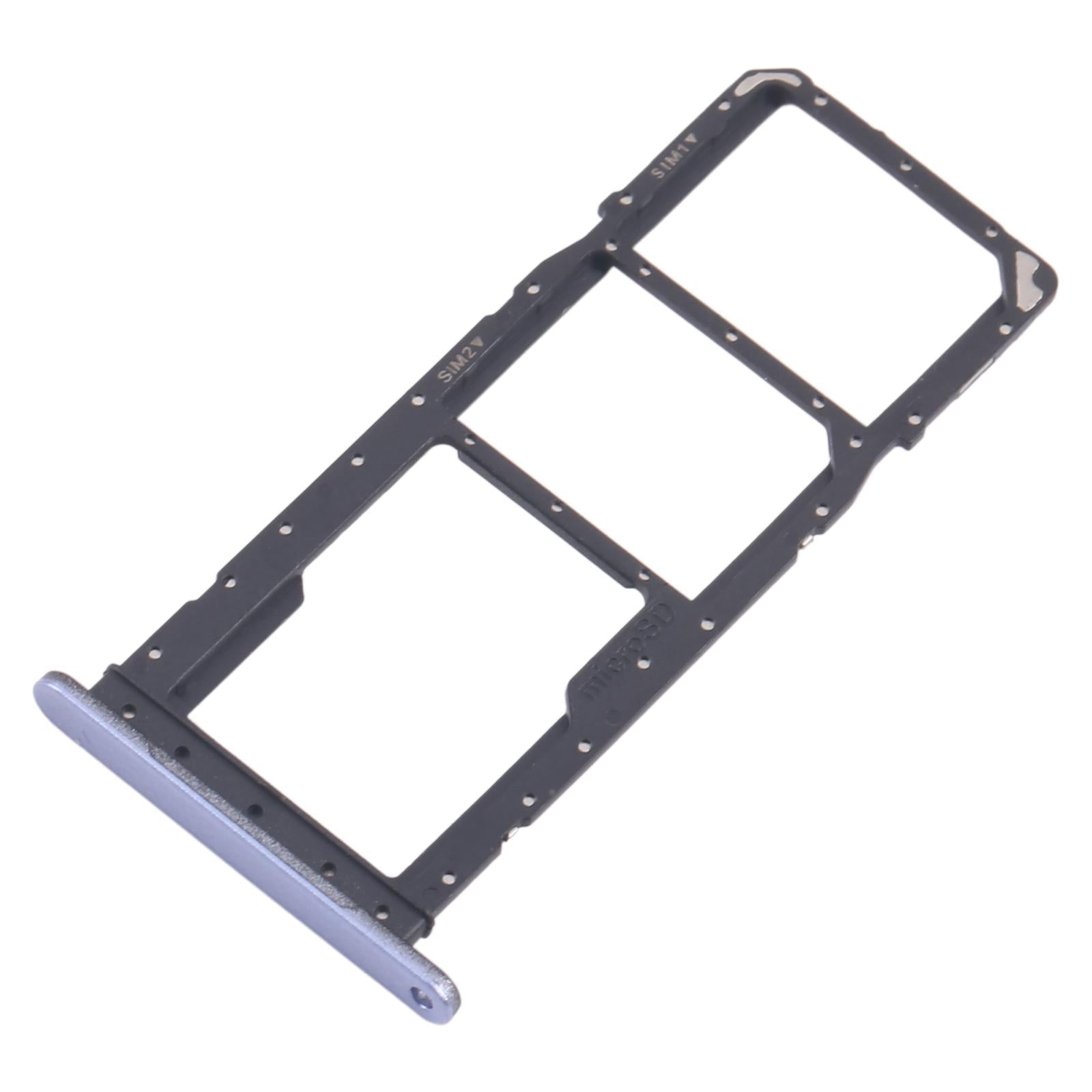 For Samsung Galaxy A07 4G SM-A075F Original 10pcs SIM Card Tray + SIM Card Tray + Micro SD Card Tray (Blue)