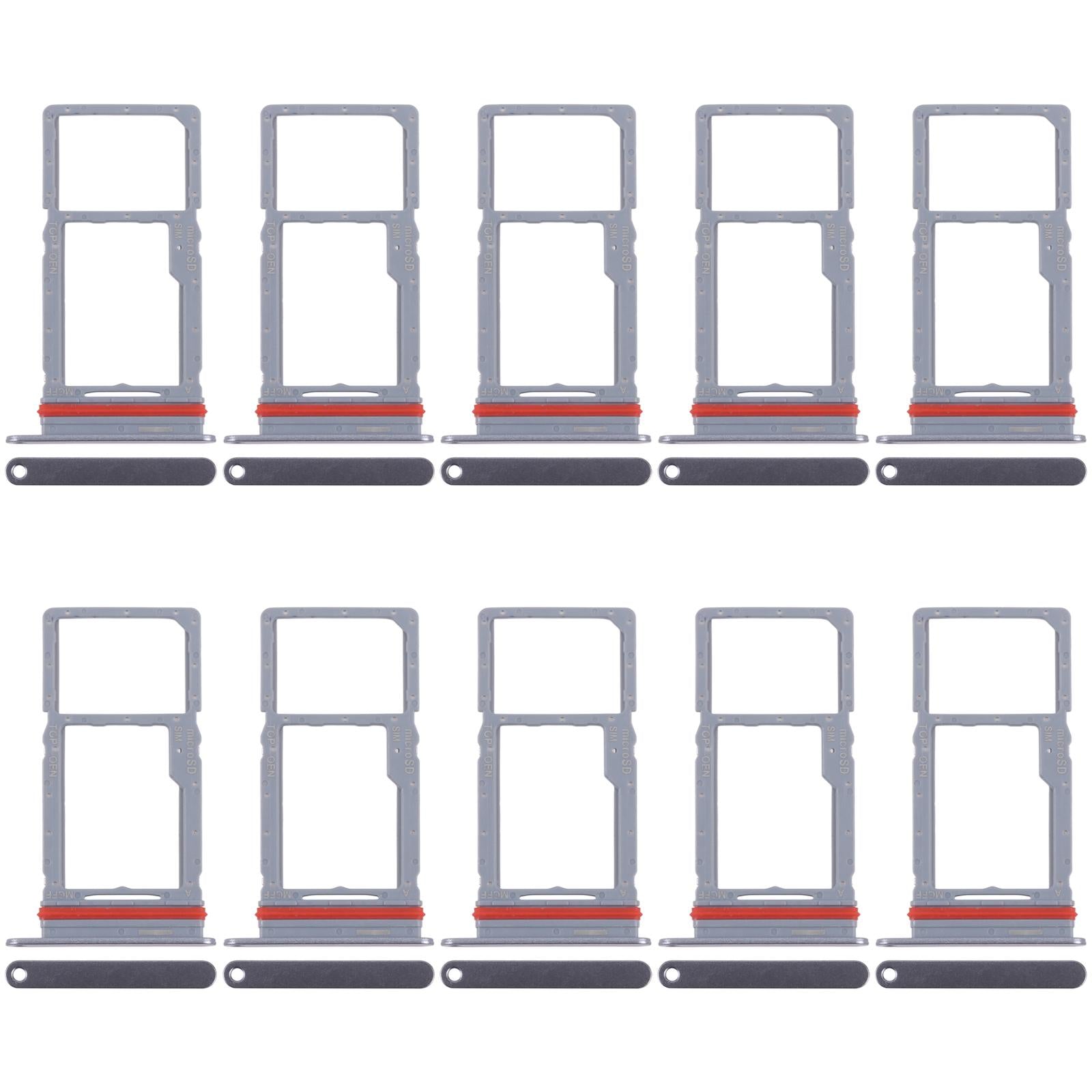 For Samsung Galaxy M36 SM-M366P 10pcs Original SIM + Micro SD Card Tray (Grey)