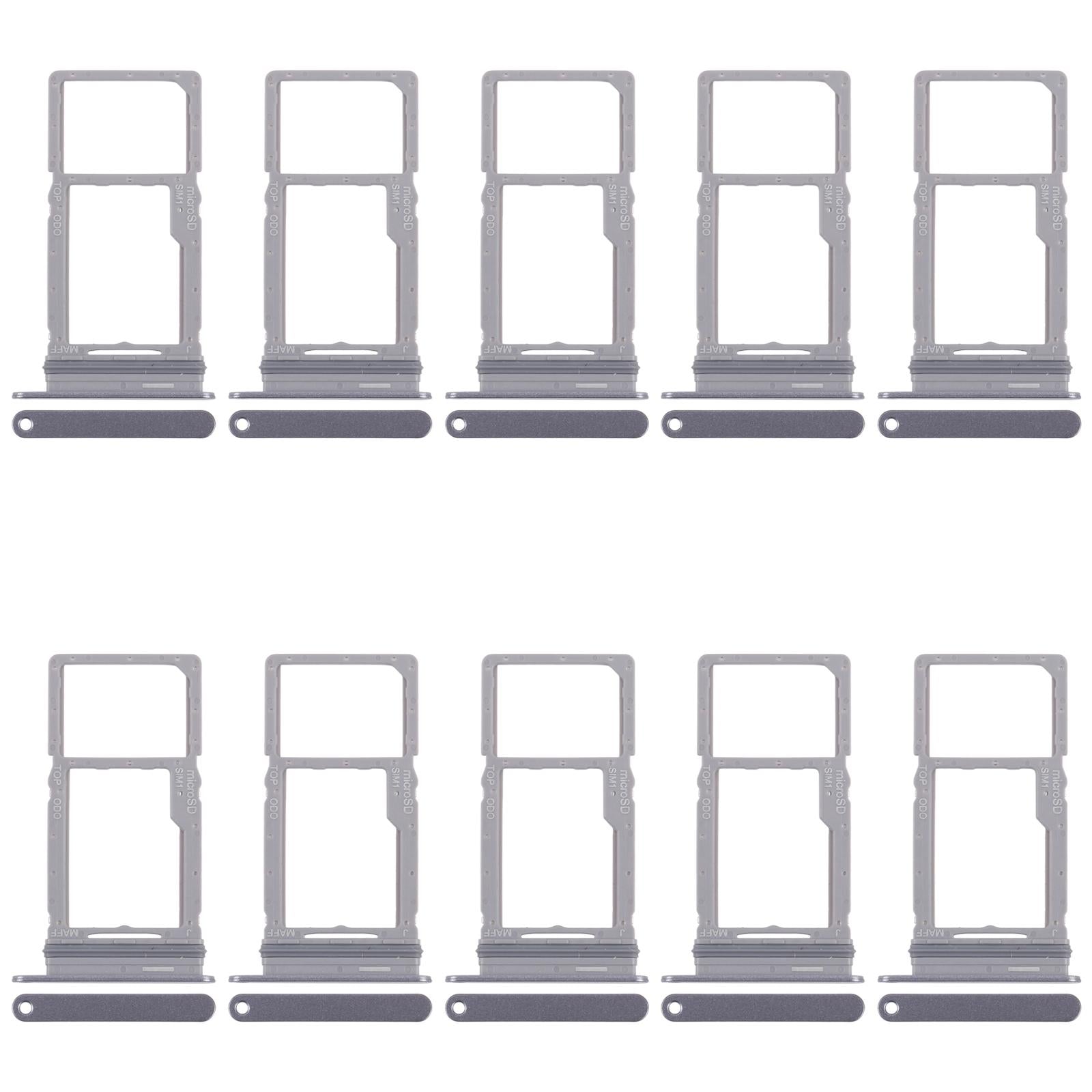 For Samsung Galaxy M16 SM-M166P 10pcs Original SIM + Micro SD Card Tray (Grey)