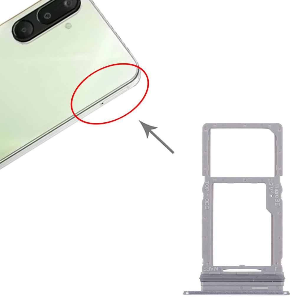 For Samsung Galaxy M16 SM-M166P 10pcs Original SIM + Micro SD Card Tray (Grey)