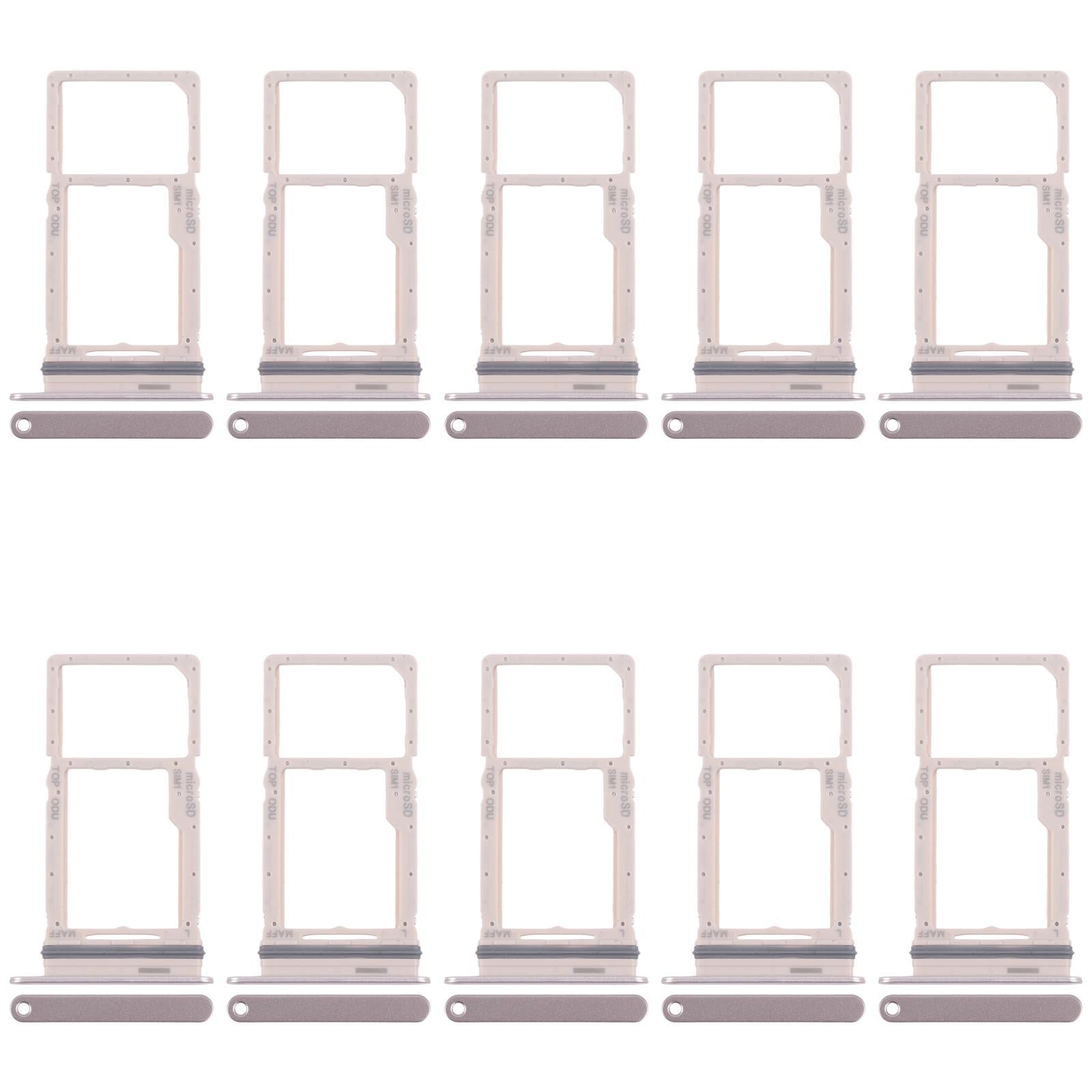 For Samsung Galaxy M16 SM-M166P 10pcs Original SIM + Micro SD Card Tray (Gold)