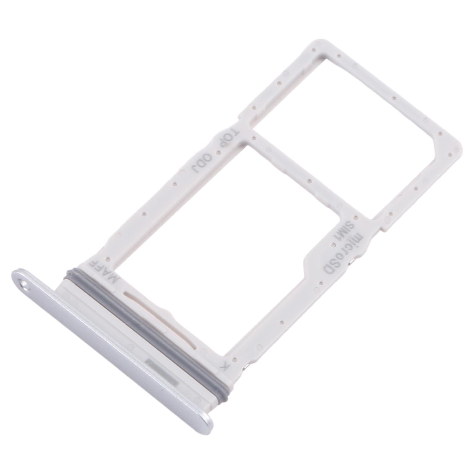 For Samsung Galaxy M16 SM-M166P 10pcs Original SIM + Micro SD Card Tray (Silver)
