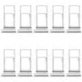 For Samsung Galaxy M16 SM-M166P 10pcs Original SIM + Micro SD Card Tray (Silver)