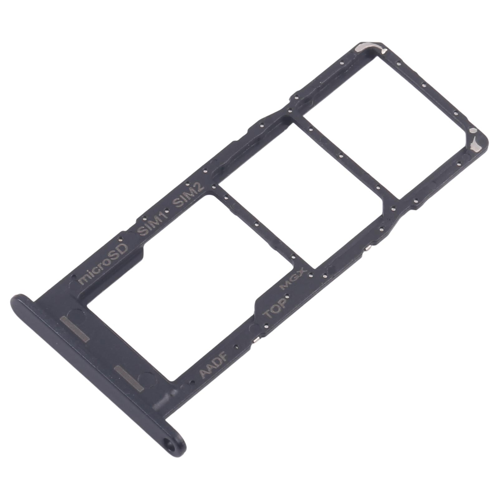 For Samsung Galaxy A14 5G SM-A146B 10pcs Original SIM Card Tray + SIM Card Tray + Micro SD Card Tray (Black)