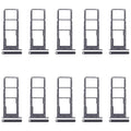 For Samsung Galaxy A14 5G SM-A146B 10pcs Original SIM Card Tray + SIM Card Tray + Micro SD Card Tray (Black)