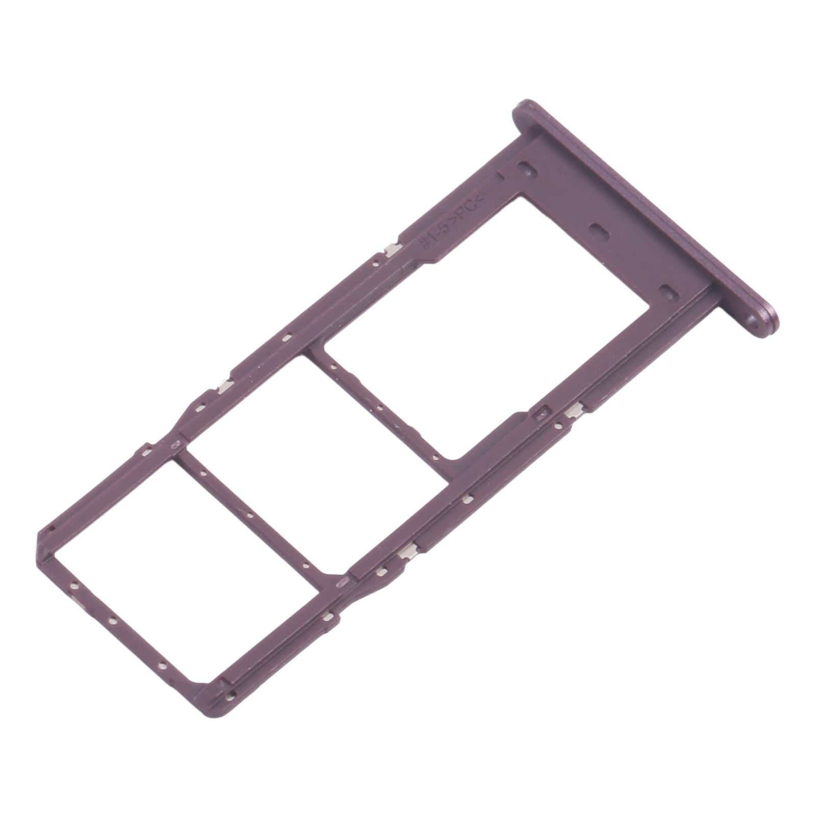 For Samsung Galaxy A14 5G SM-A146B 10pcs Original SIM Card Tray + SIM Card Tray + Micro SD Card Tray (Purple)