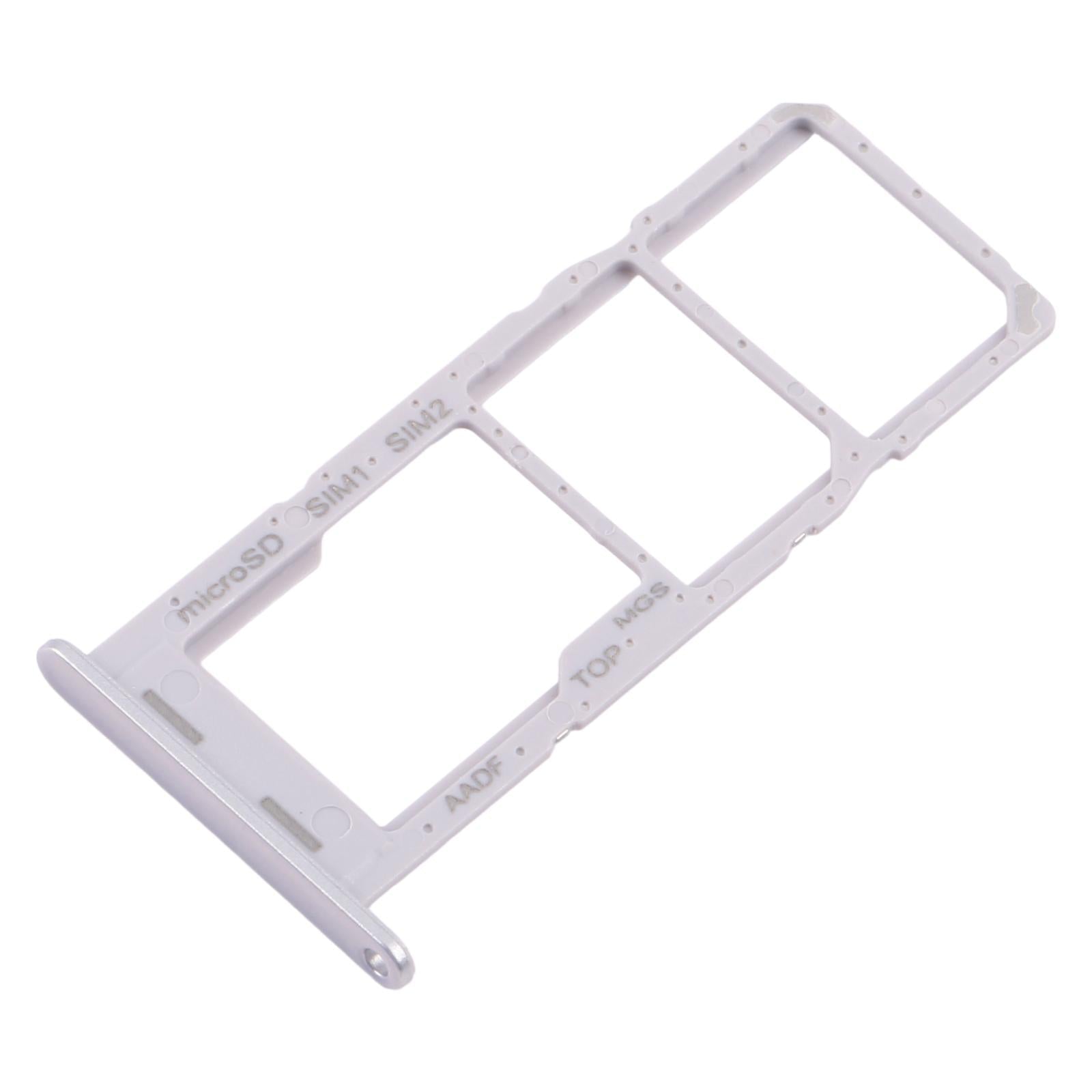 For Samsung Galaxy A14 5G SM-A146B 10pcs Original SIM Card Tray + SIM Card Tray + Micro SD Card Tray (Silver)