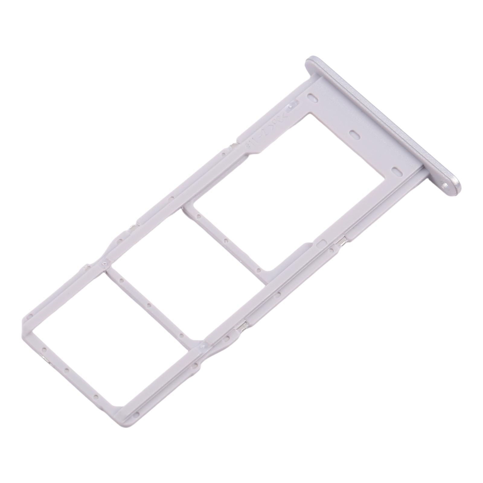 For Samsung Galaxy A14 5G SM-A146B 10pcs Original SIM Card Tray + SIM Card Tray + Micro SD Card Tray (Silver)