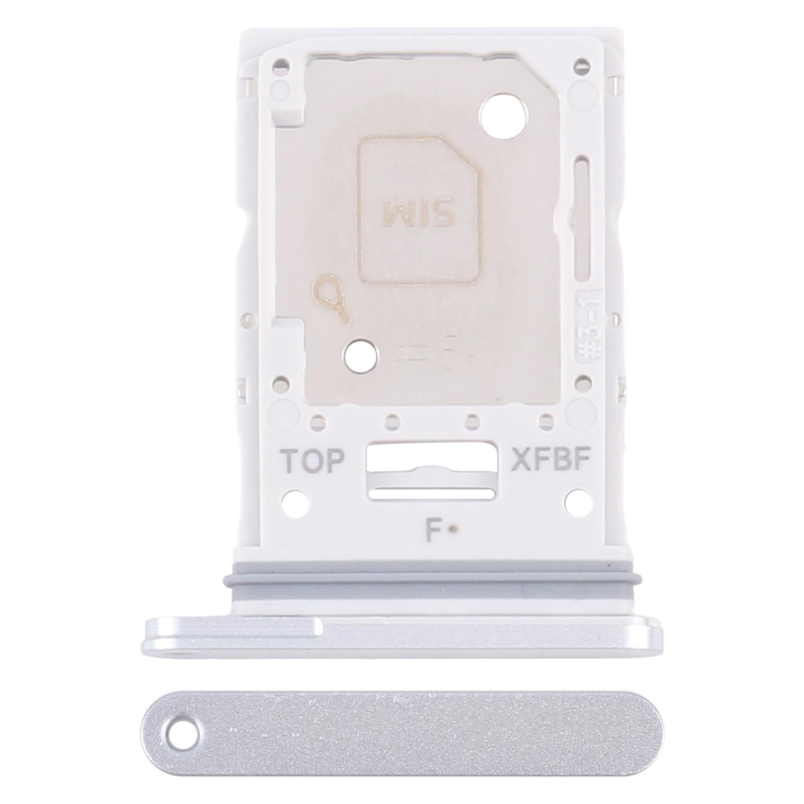 For Samsung Galaxy Tab S10 FE+ SM-X626 Original SIM Card Tray + Micro SD Card Tray (Silver)