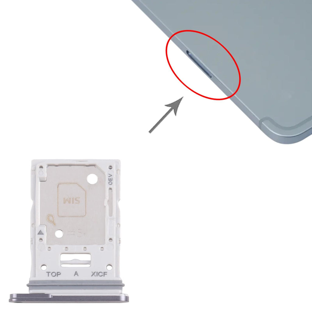 For Samsung Galaxy Tab S11 Ultra SM-X936 Original SIM Card Tray + Micro SD Card Tray (Grey)