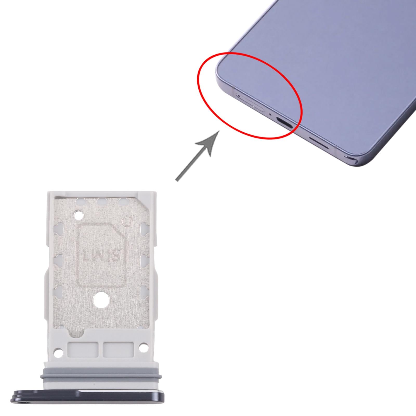 For Samsung Galaxy S26+ SM-S947B Original SIM + SIM Card Tray (Black)