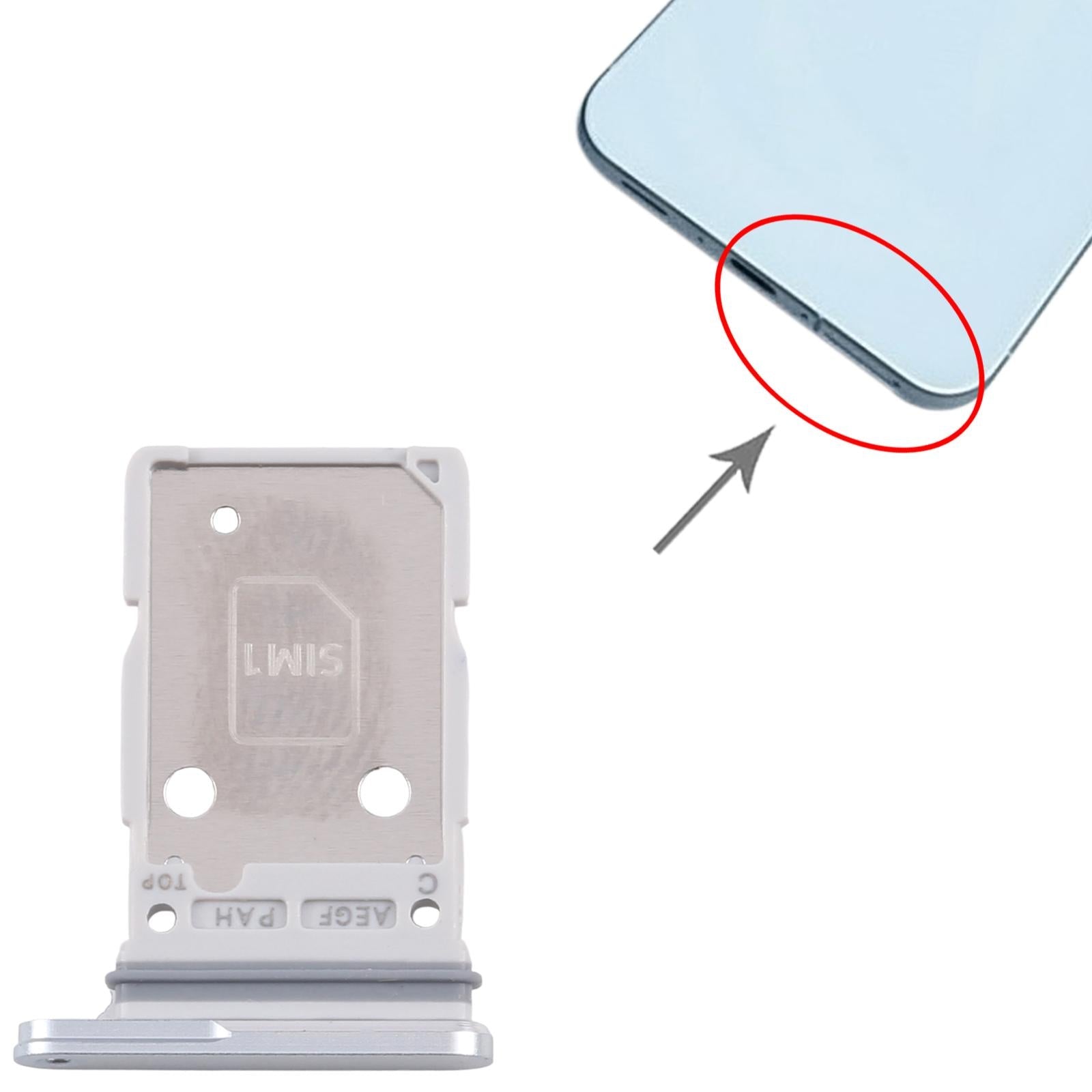 For Samsung Galaxy A57 SM-A576B Original SIM + SIM Card Tray (Glacier Blue)