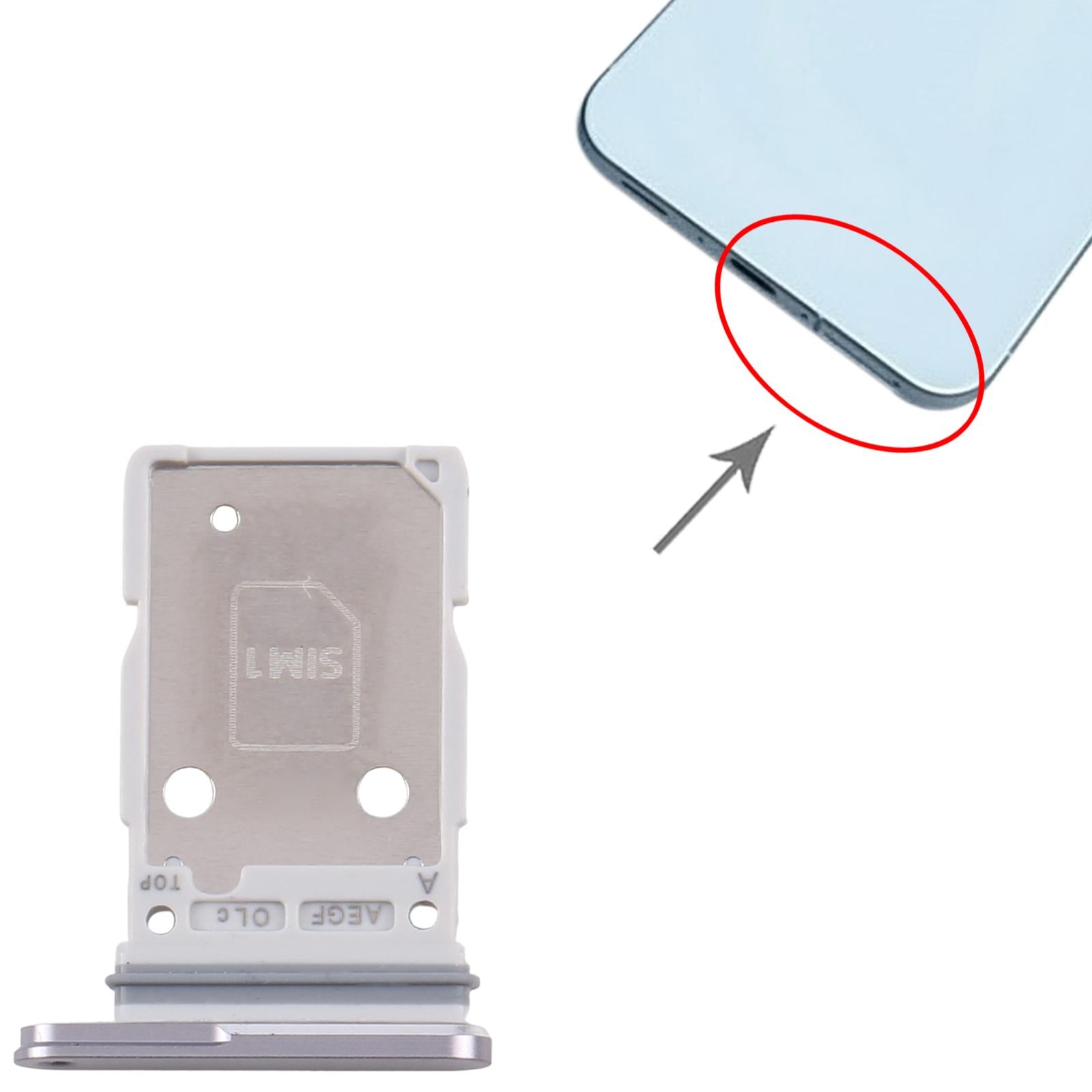For Samsung Galaxy A57 SM-A576B Original SIM + SIM Card Tray (Grey)