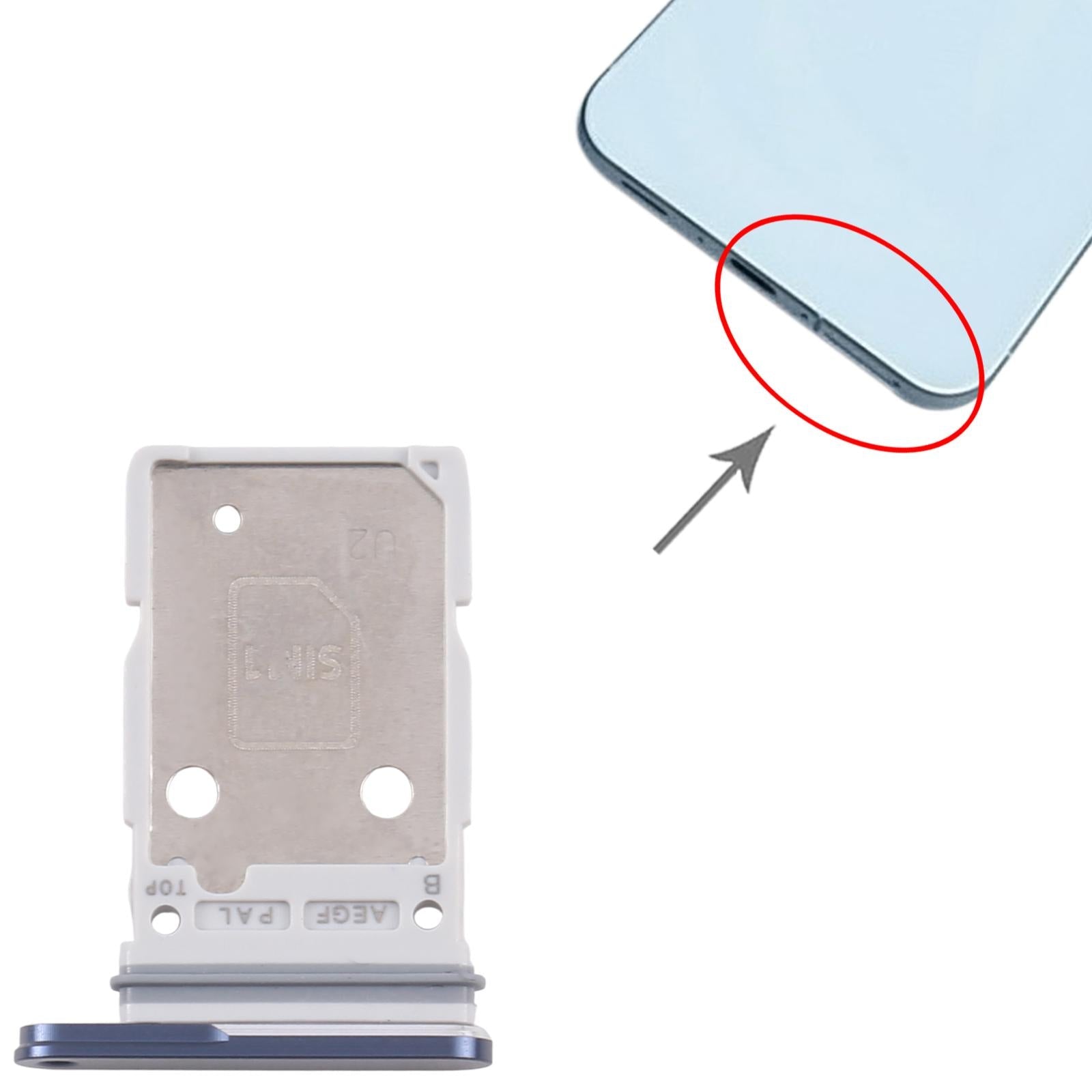 For Samsung Galaxy A57 SM-A576B Original SIM + SIM Card Tray (Blue)