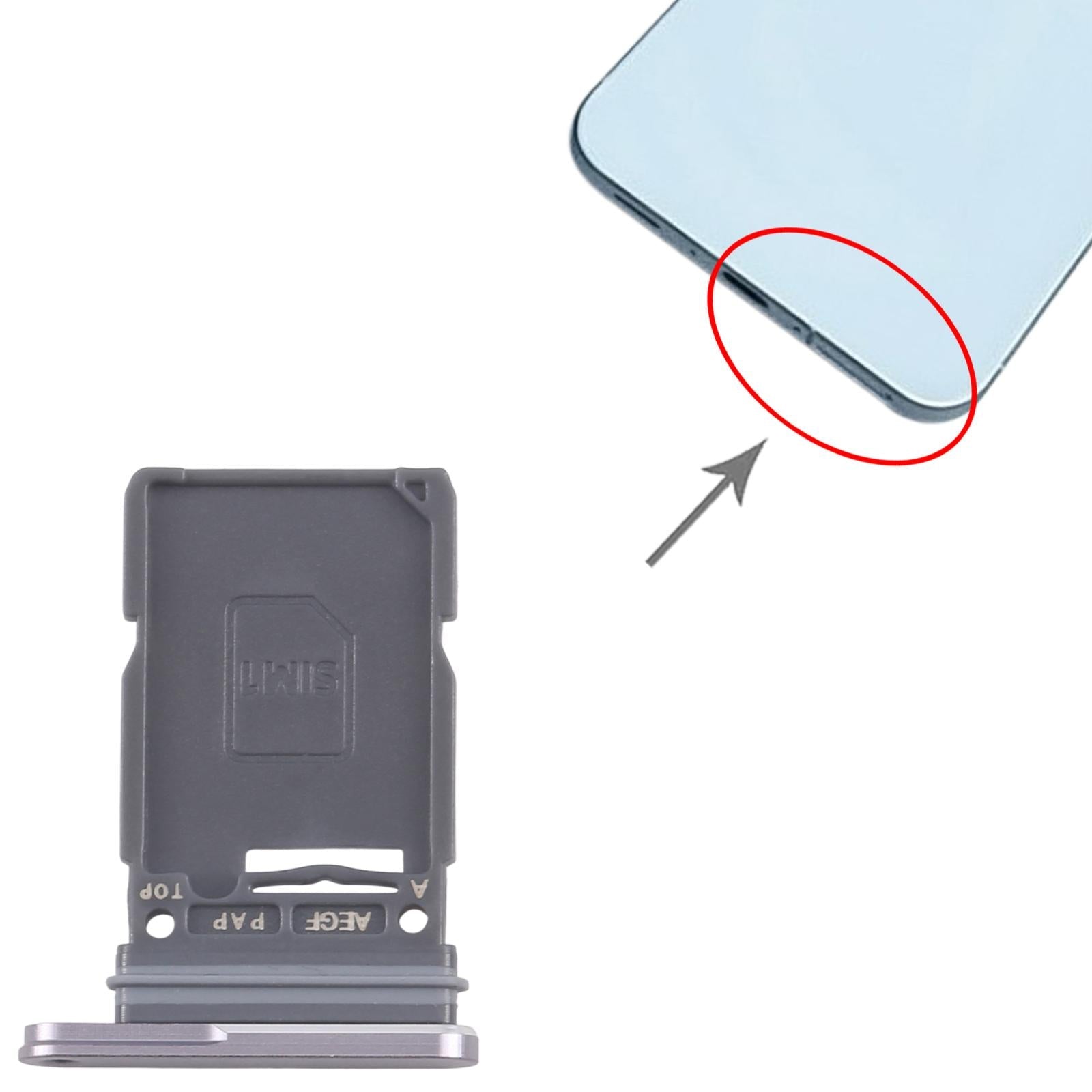 For Samsung Galaxy A57 SM-A576B Original SIM Card Tray (Grey)