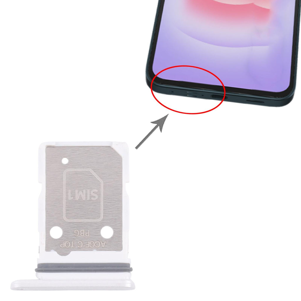 For Samsung Galaxy A37 SM-A376B Original SIM + SIM Card Tray (White)