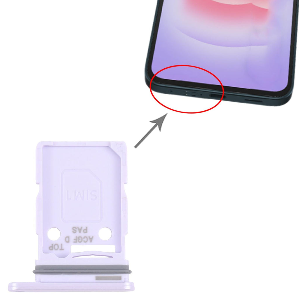 For Samsung Galaxy A37 SM-A376U Original SIM Card Tray (Purple)