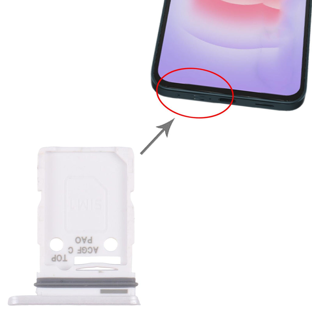 For Samsung Galaxy A37 SM-A376U Original SIM Card Tray (White)