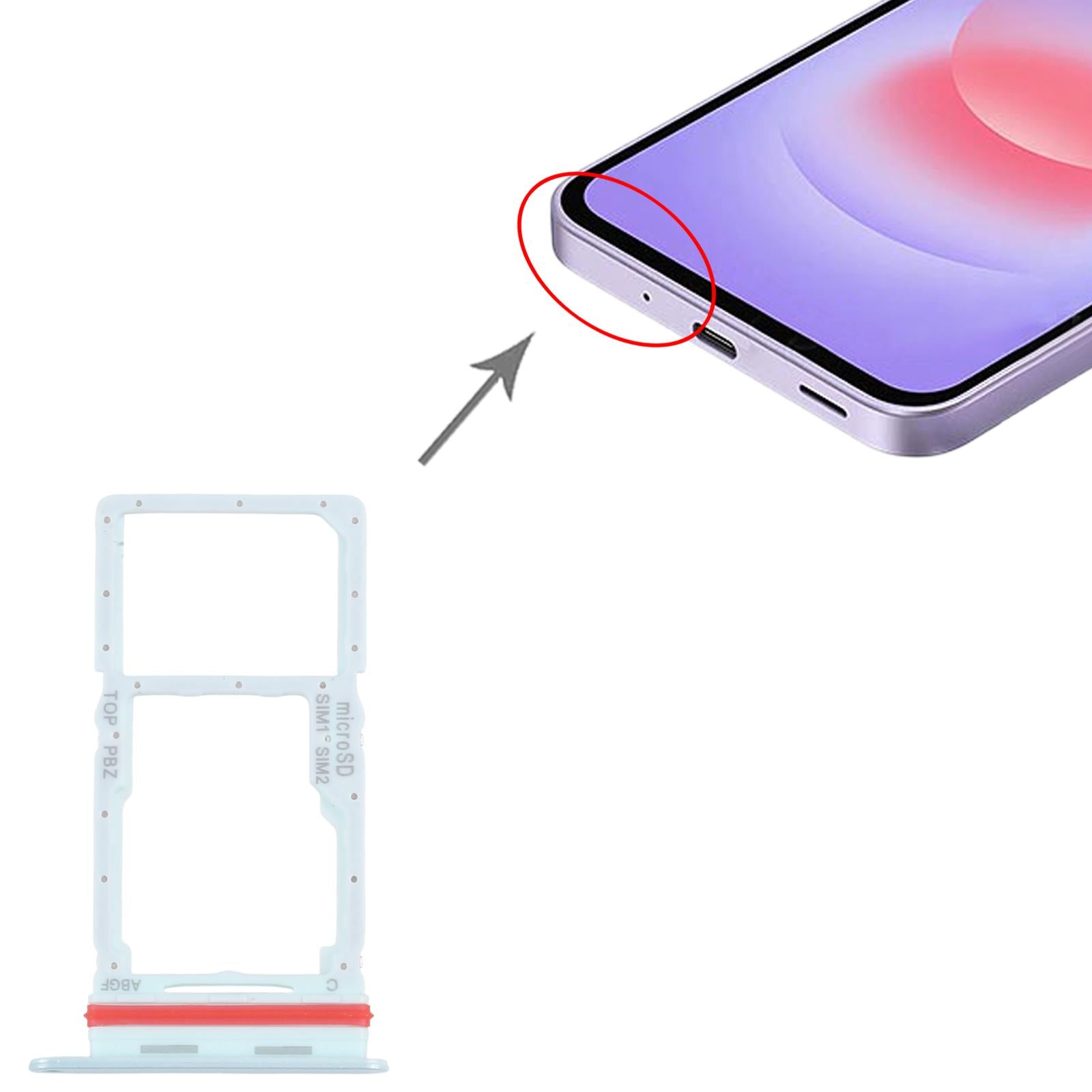 For Samsung Galaxy A27 SM-A276B Original SIM + SIM / Micro SD Card Tray (Green)