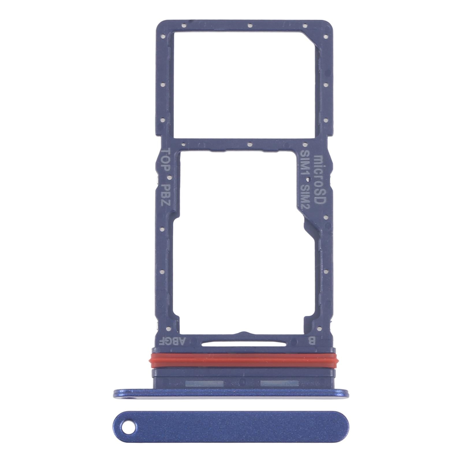 For Samsung Galaxy A27 SM-A276B Original SIM + SIM / Micro SD Card Tray (Blue)