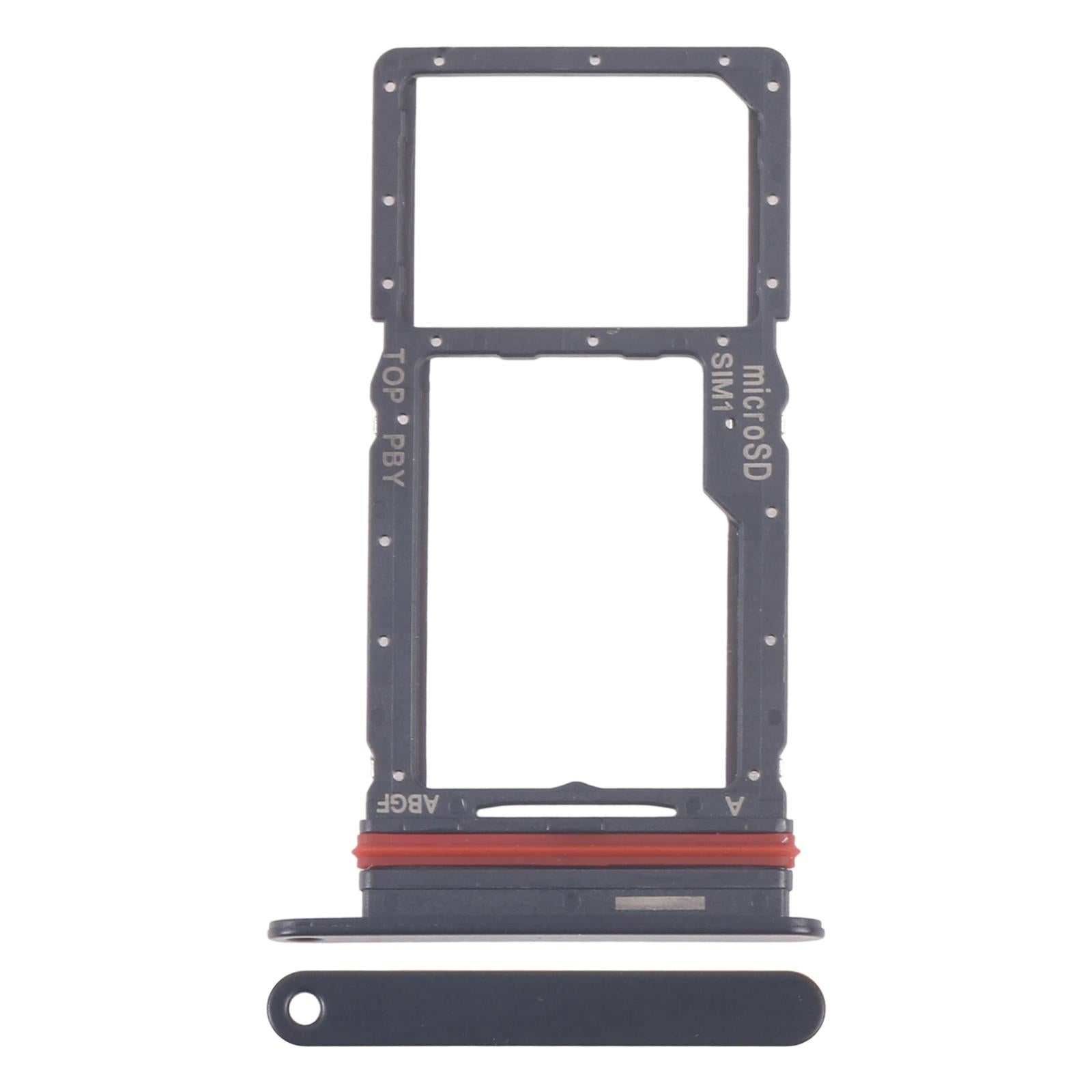 For Samsung Galaxy A27 SM-A276U Original SIM + Micro SD Card Tray (Black)