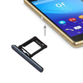 Micro SD Card Tray + Card Slot Port Dust Plug for Sony Xperia XZ Premium (Single SIM Version)(Black)