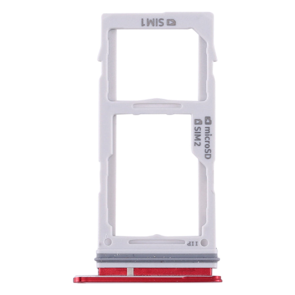For Samsung Galaxy S10+ / S10 / S10e SIM Card Tray + Micro SD Card Tray (Red)