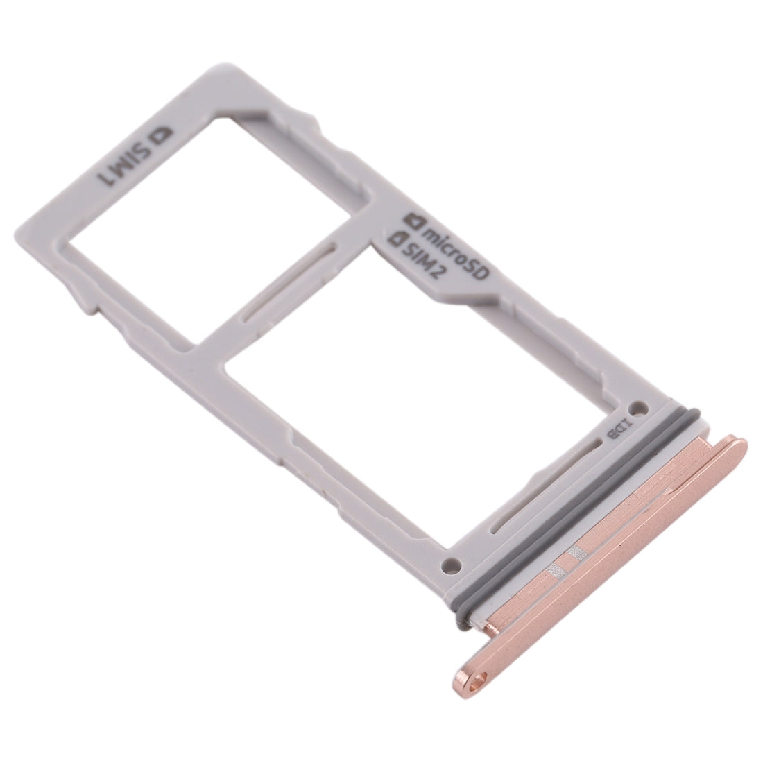 For Galaxy S10+ / S10 / S10e SIM Card Tray + SIM Card Tray / Micro SD Card Tray(Rose Gold)