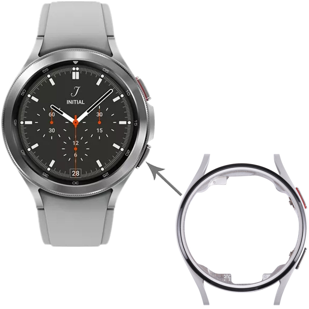 Original LCD Screen Frame Bezel Plate For Samsung Galaxy Watch4 40mm SM-R860 R865(Silver)
