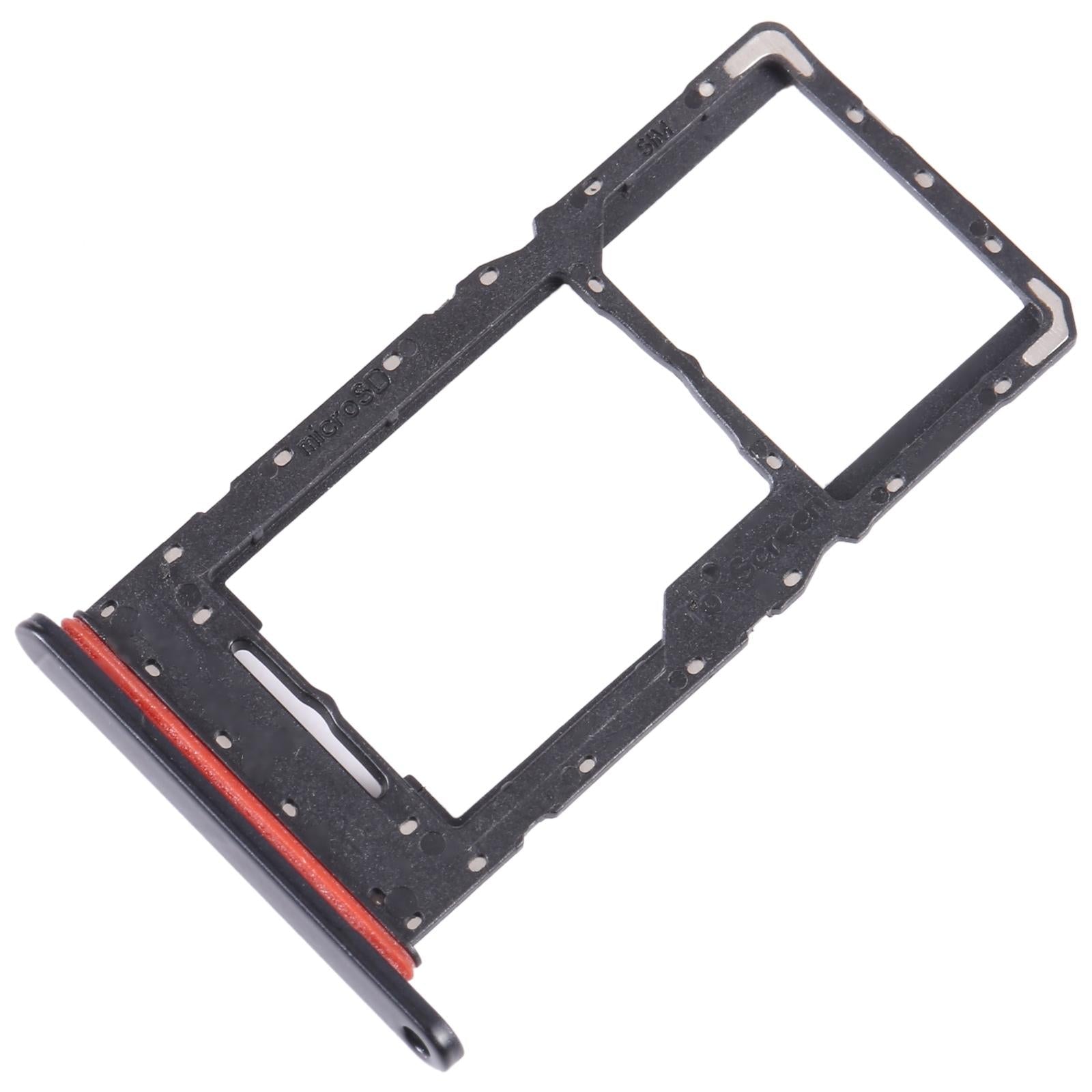 For Samsung Galaxy A14 5G SM-A146U  Original SIM Card Tray + Micro SD Card Tray (Black)