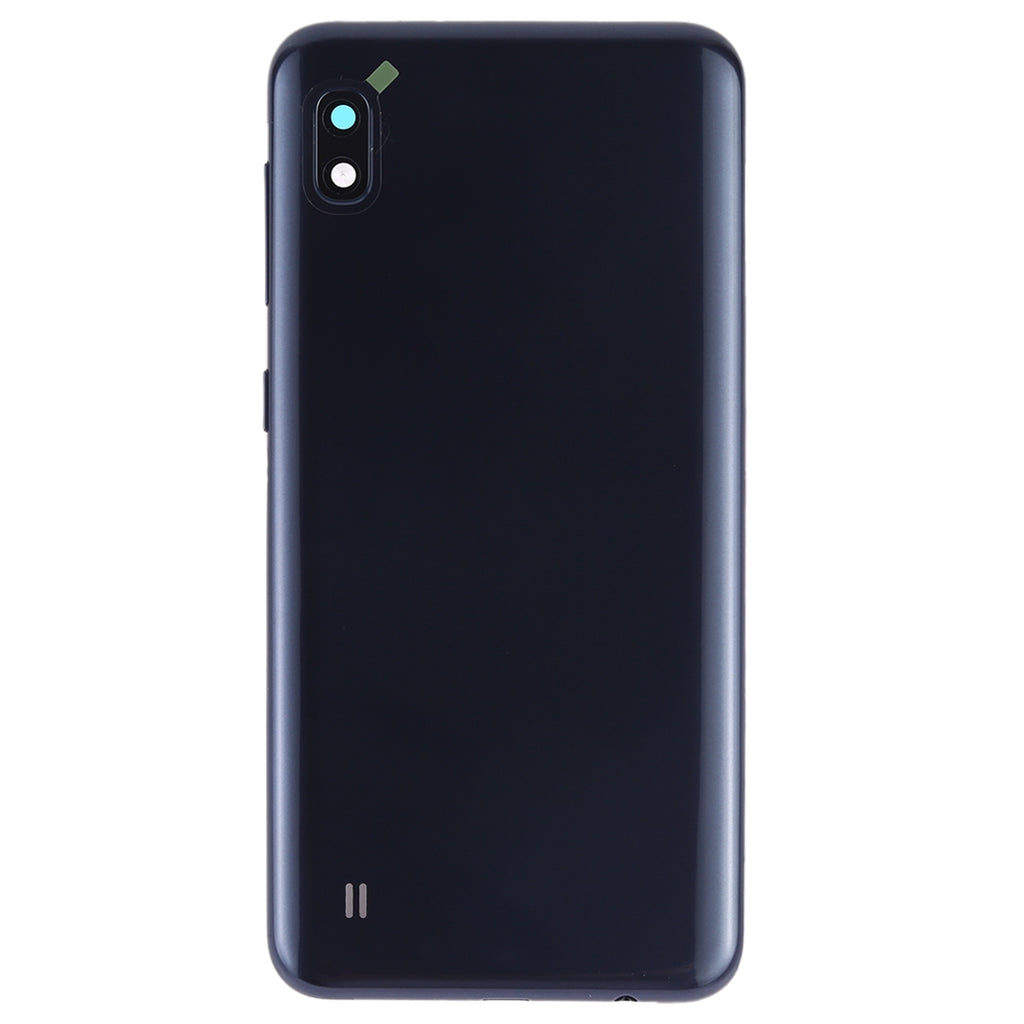 For Galaxy A10 SM-A105F/DS, SM-A105G/DS Battery Back Cover with Camera Lens Frame & Side Keys (Black)