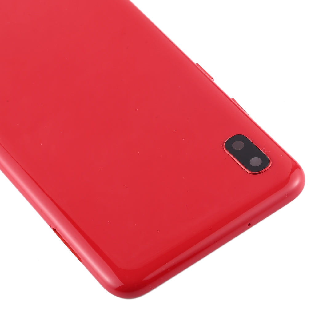 For Galaxy A10 SM-A105F/DS, SM-A105G/DS Battery Back Cover with Camera Lens Frame & Side Keys (Red)
