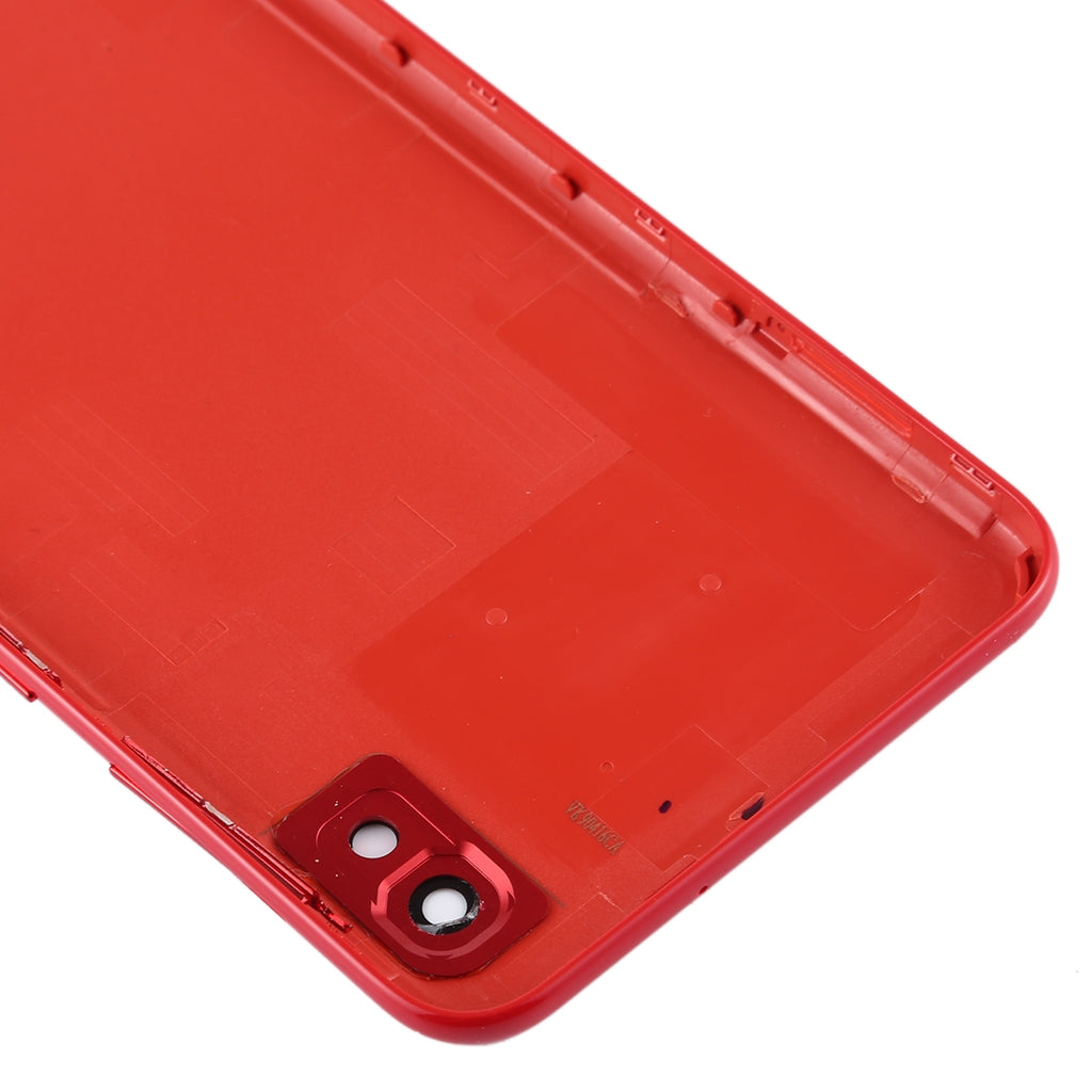 For Galaxy A10 SM-A105F/DS, SM-A105G/DS Battery Back Cover with Camera Lens Frame & Side Keys (Red)