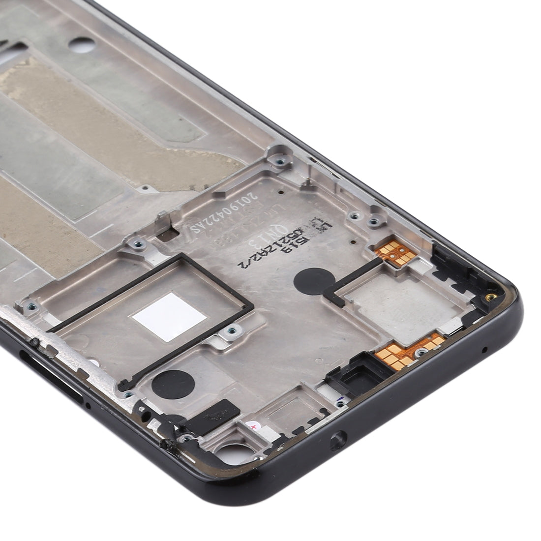 Front Housing LCD Frame Bezel Plate for Motorola Moto One Vision(Black)