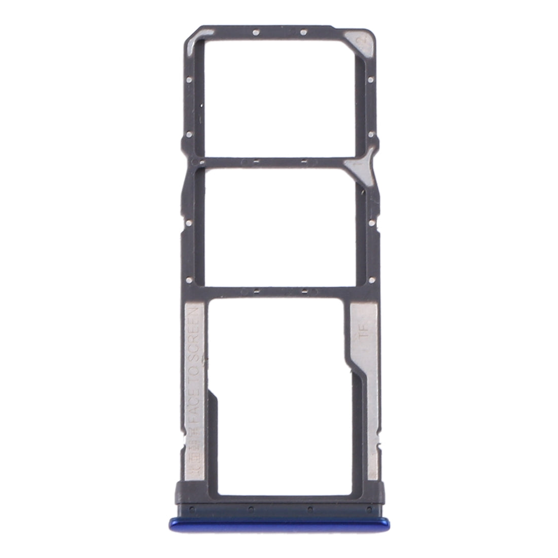 SIM Card Tray + SIM Card Tray + Micro SD Card Tray for Xiaomi Redmi Note 8T / Redmi Note 8 (Blue)