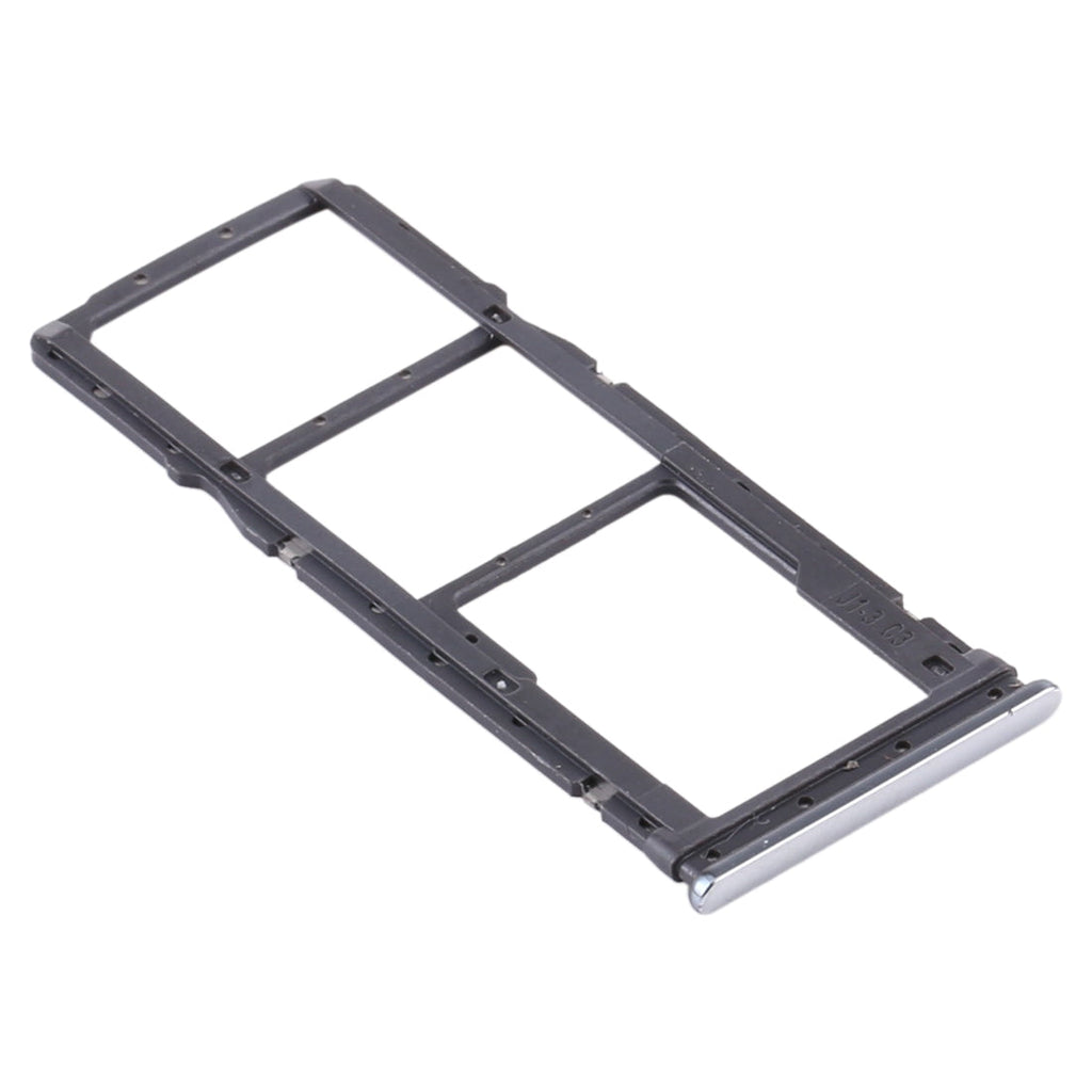 SIM Card Tray + SIM Card Tray + Micro SD Card Tray for Xiaomi Redmi Note 8T / Redmi Note 8 (Silver)