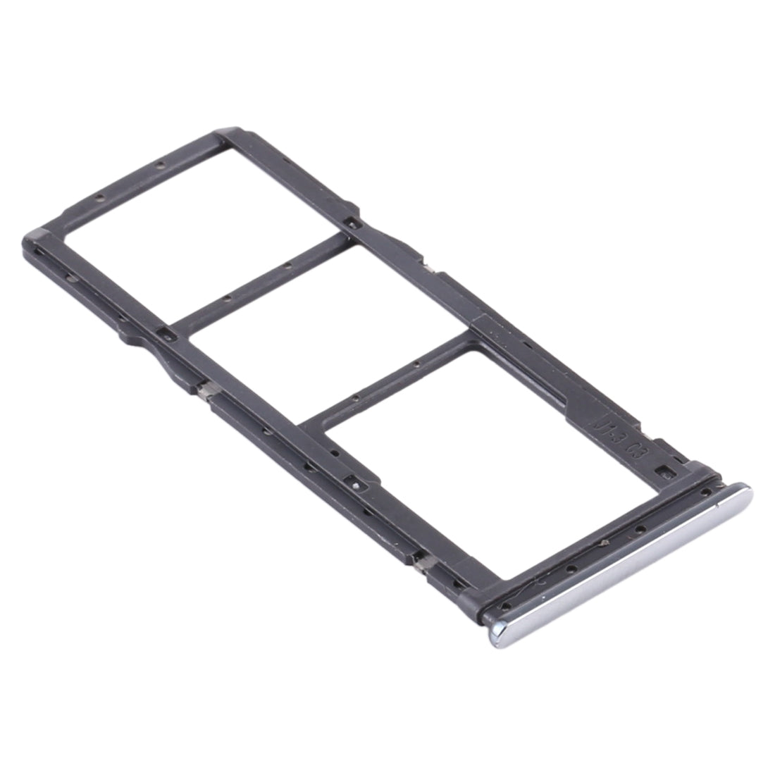 SIM Card Tray + SIM Card Tray + Micro SD Card Tray for Xiaomi Redmi Note 8T / Redmi Note 8 (Silver)