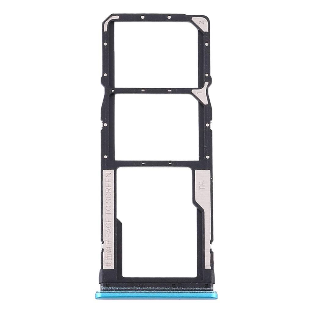 SIM Card Tray + SIM Card Tray + Micro SD Card Tray for Xiaomi Redmi Note 9S / Redmi Note 9 Pro Max / Redmi Note 9 Pro India / Note 10 Lite(Green)