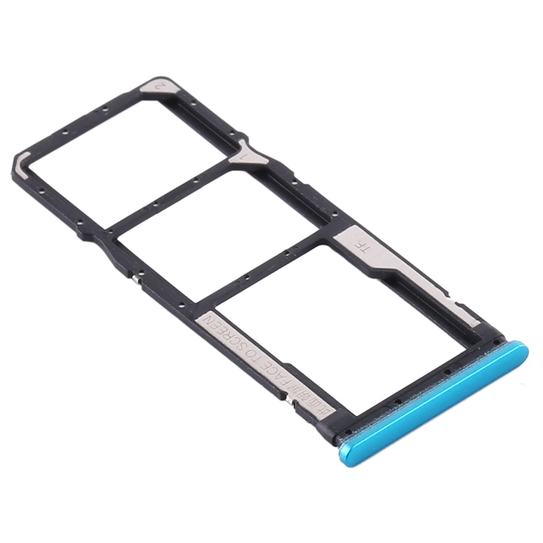 SIM Card Tray + SIM Card Tray + Micro SD Card Tray for Xiaomi Redmi Note 9S / Redmi Note 9 Pro Max / Redmi Note 9 Pro India / Note 10 Lite(Green)