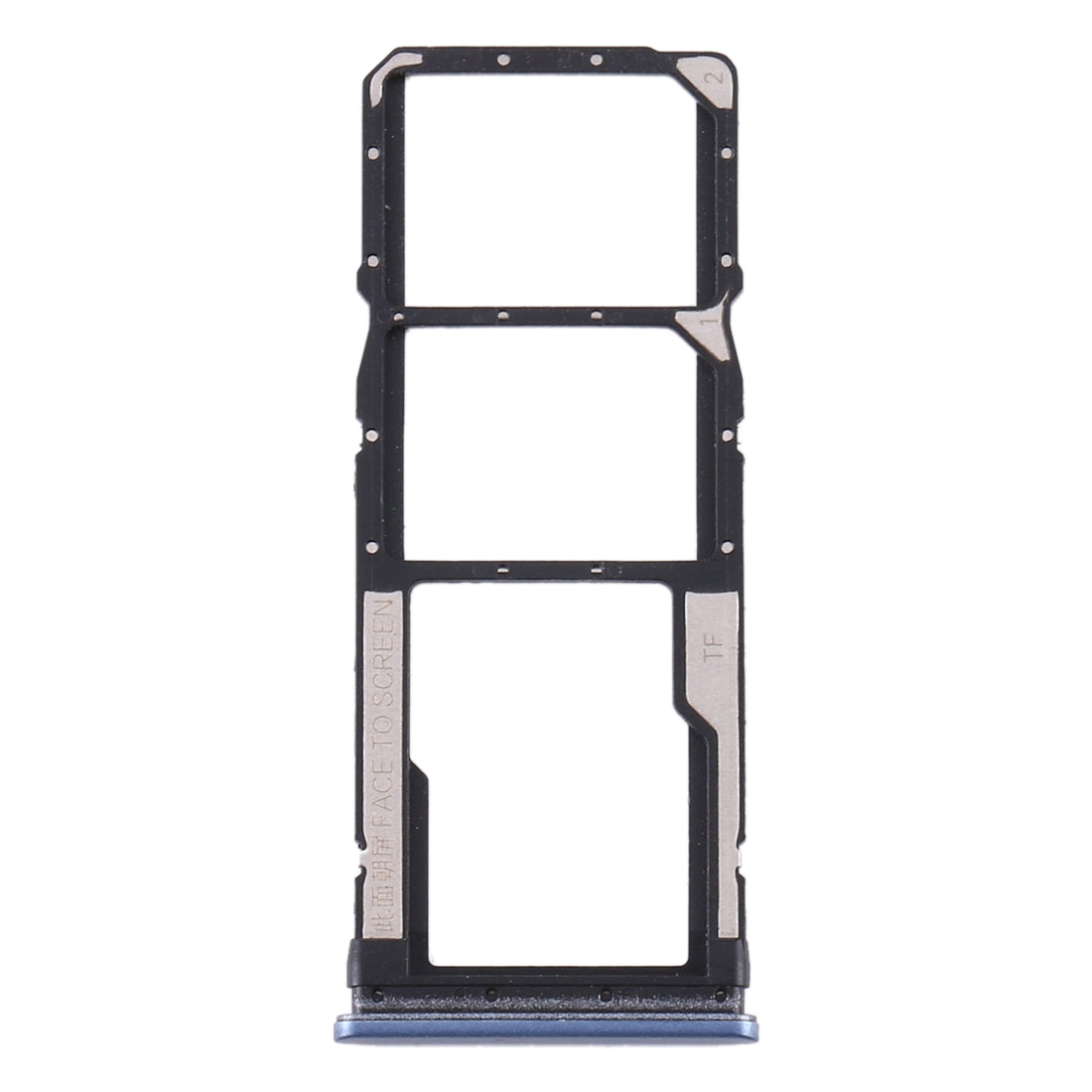 SIM Card Tray + SIM Card Tray + Micro SD Card Tray for Xiaomi Redmi Note 9S/Redmi Note 9 Pro Max/Redmi Note 9 Pro India / Note 10 Lite(Grey)