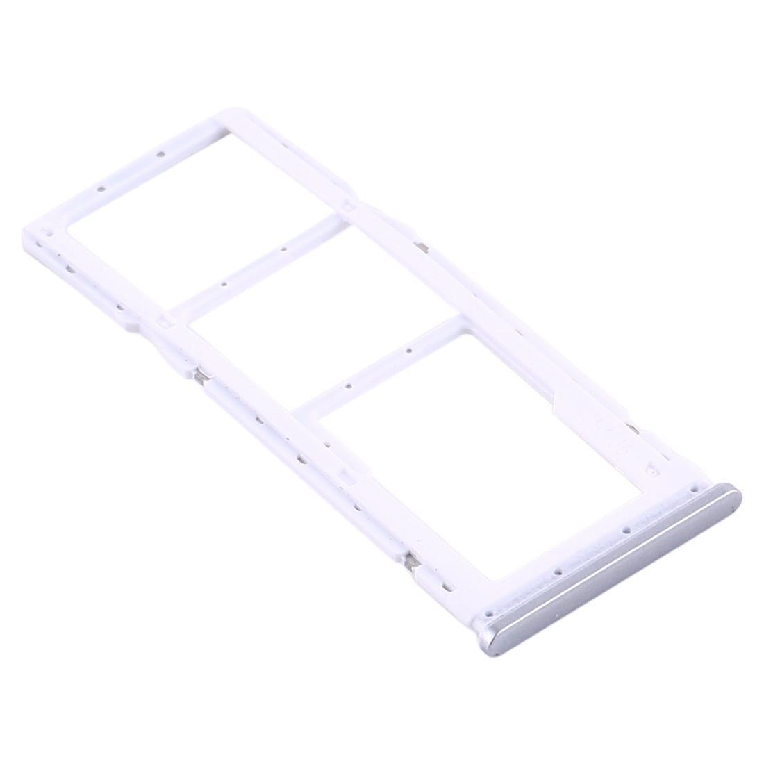 SIM Card Tray + SIM Card Tray + Micro SD Card Tray for Xiaomi Redmi Note 9S / Redmi Note 9 Pro Max / Redmi Note 9 Pro India / Note 10 Lite(Silver)