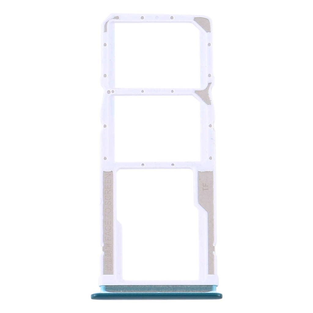 SIM Card Tray + SIM Card Tray + Micro SD Card Tray for Xiaomi Redmi 10X 4G / Redmi Note 9(Green)