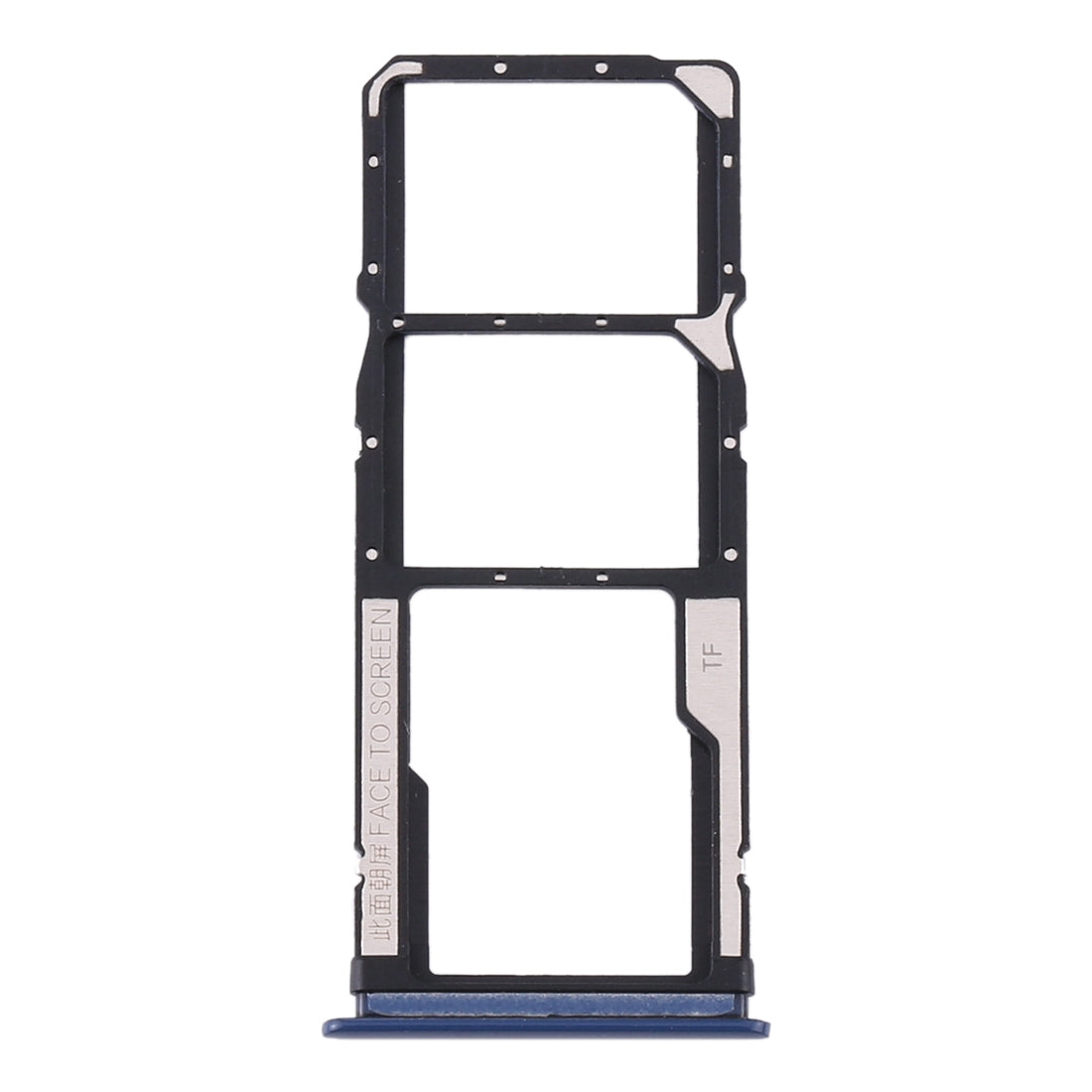 SIM Card Tray + SIM Card Tray + Micro SD Card Tray for Xiaomi Redmi 10X 4G / Redmi Note 9(Blue)